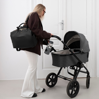 torba dla mam mybabybag czarna na wózek